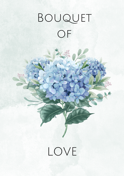 Bouquet of Love - Aquarell Poster