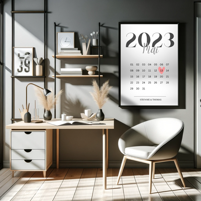 "Unvergessliche Tage" - Personalisierter Kalenderposter