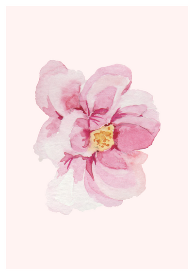 W19 Zarte Blütenpracht – Aquarell Blumen-Poster für eine stilvolle Raumgestaltung